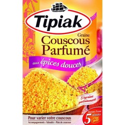 Tipiak Graine Couscous Parfumé aux Épices Douces par 2 Sachets 500g (lot de 4)