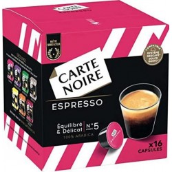 Carte Noire Espresso Compatible Dolce Gusto, 16 Capsules
