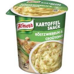 Knorr Snack Kartoffel Röstzwiebeln & Croûtons 53g (carton de 8)