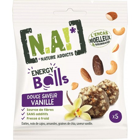 N.A! - Energy Balls Vanille - Sachet de 5 Energy Balls - 40g