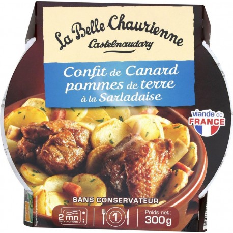 LA BELLE CHAURIENNE Confit de Canard Pommes de Terre à la Sarladaise 300g