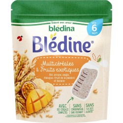 BLEDINA MULTCEREALES & FRUITS EXOTIQUES 6 mois 200g