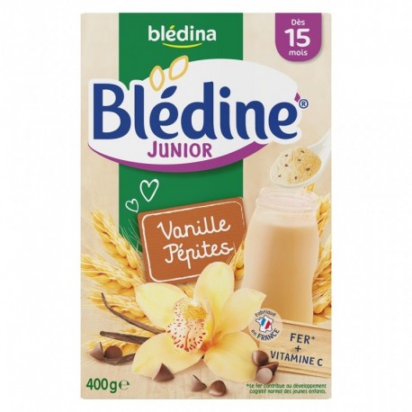 Blédina Blédine Junior Vanille Pépites (dès 15 mois) la boîte de 400g (lot de 6)