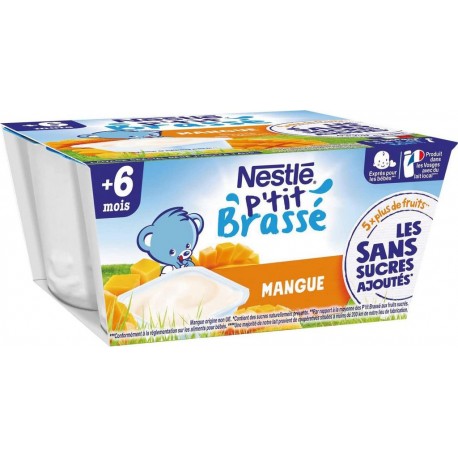 NESTLE.P’TIT BRASSE MANGUE 4X90g