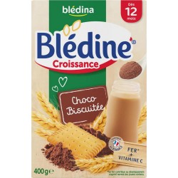 Blédina Blédine Croissance Choco Biscuitée (dès 12 mois) la boîte de 400g (lot de 6)