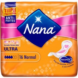 Nana Serviettes Hygiéniques Ultra Normal x16 (lot de 4)