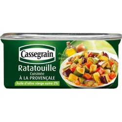 Cassegrain Ratatouille Cuisinée à la Provençale à l'Huile d'Olive Vierge-Extra 200g (lot de 5)