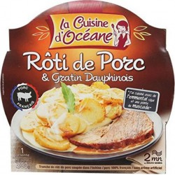 La Cuisine d’Océane Rôti de Porc & Gratin Dauphinois 300g (lot de 4)
