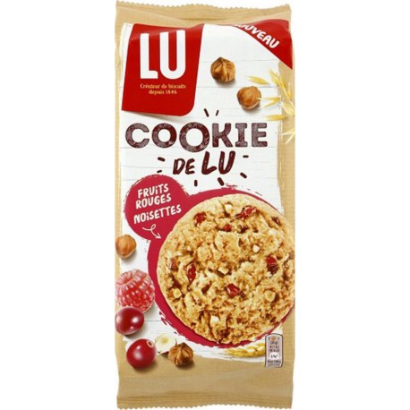 LU Cookie de LU Fruits Rouges Noisettes 160g (lot de 6)