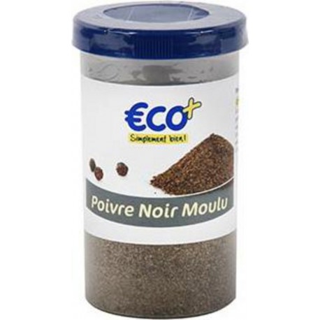 Poivre noir moulu Eco+ 90g