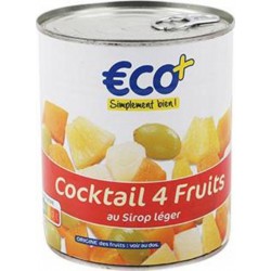 Fruits au sirop Eco+ 500g