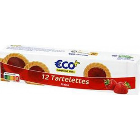 Tartelettes à l'abricot Eco+ x12 200g