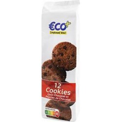 Cookies chocolat Eco+ Pépites de chocolat 200g