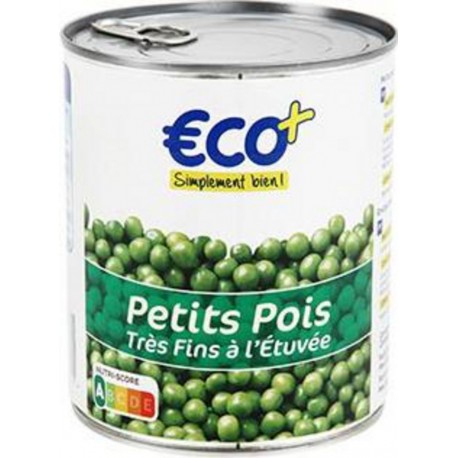 Petits pois très fins Eco+ 560g