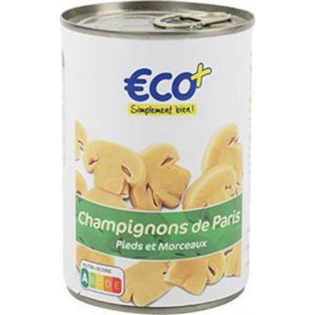 Champignons Eco+ Pieds et morceaux 230g