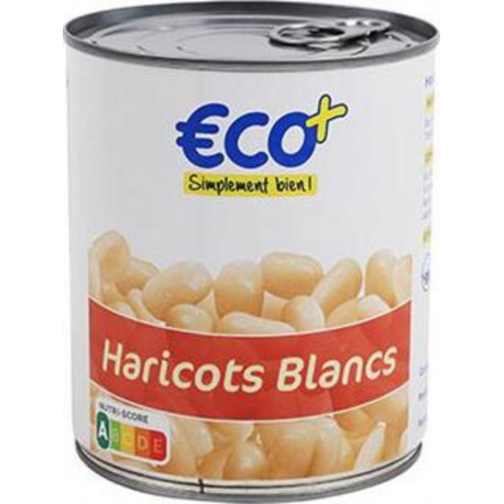 Haricots blancs Eco+ 530g