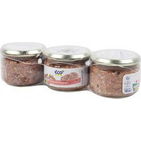 Verrine de Paté Eco+ 3x180g