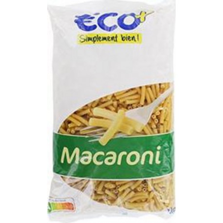 Pâtes Eco+ Macaroni 1Kg