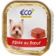 Barquette chien Eco+ Au boeuf 300g