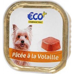 Barquette chiens Eco+ A la Volaille 300g