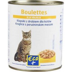 Bouchées pour chats Eco+ Boulettes de volaille 820g