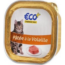 Barquette pour chats Eco+ Riche en volaille 100g