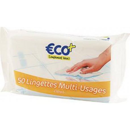 Lingettes multi-usages Eco+ Citron x50