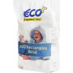 Coton rectangle bébé Eco+ x200