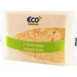 Eponges végétales Eco+ Sachet x2