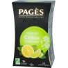 Pagès Thé vert Bio Citron Vert x20 sachets 36g