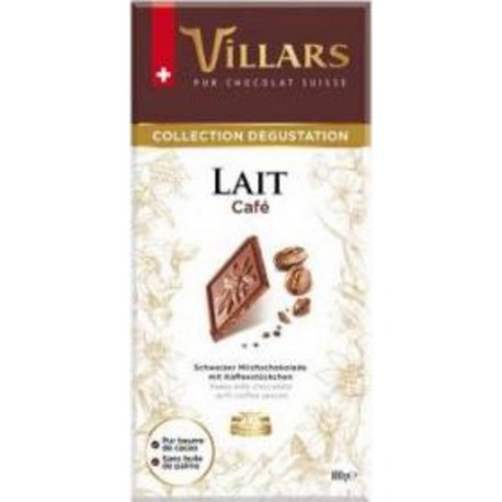 VILLARS Chocolat au lait café 100g