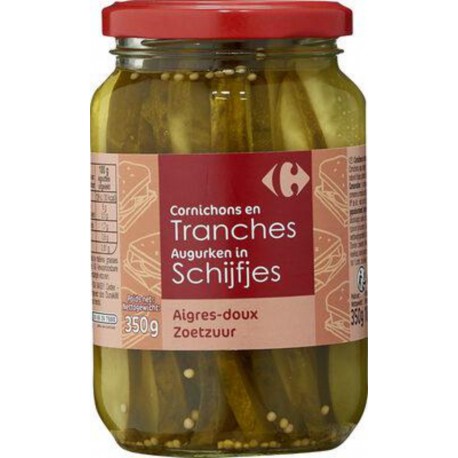 Carrefour CORNICHONS LAMELLES 180g