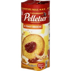 LU Les Gourmands Pelletier Le Toast Brioché Pur Beurre 150g (lot de 6)