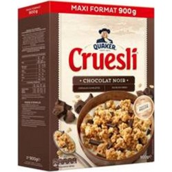 Quaker Cruesli Chocolat Noir Maxi Format 900g (lot de 4)