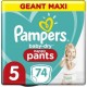 Pampers Culottes Baby Dry Géant maxi T5 x74