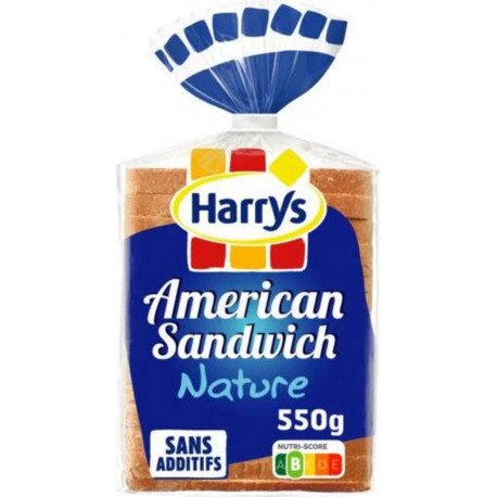 Harrys Pain de mie American Sandwich Nature 550g