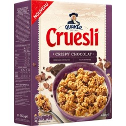 Quaker Cruesli Crispy Chocolat 450g (lot de 4)