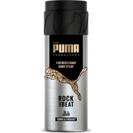 Puma Fragrances Déodorant Rock The Beat Tonic & Vibrant 150ml (lot de 3)