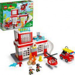 LEGO CASERNE HELICO POMPIERS DUPLO