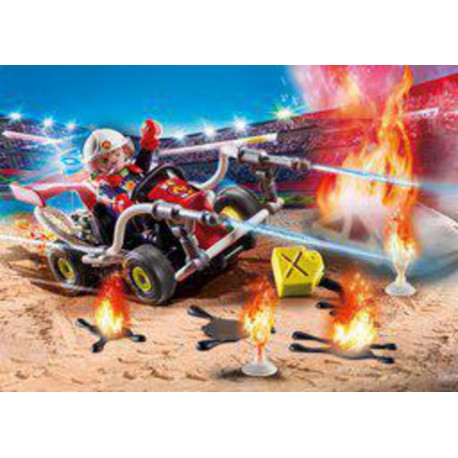 Playmobil 70554 VEHICULE ET POMPIER STUNTSHOW