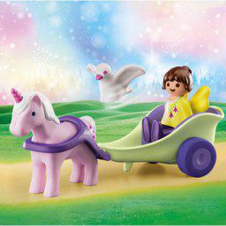 Playmobil 70401 CALECHE + LICORNE ET FEE 1.2.3