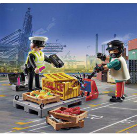 Playmobil 70775 OUVRIERS ET DOUANIERE