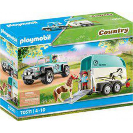 Playmobil 70511 VOITURE ET VAN PONEY