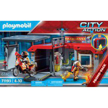 Playmobil 71193 CASERNE POMPIERS TRAN