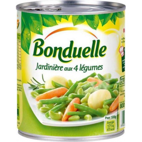 Bonduelle Jardinière aux 4 Légumes 800g (lot de 5)