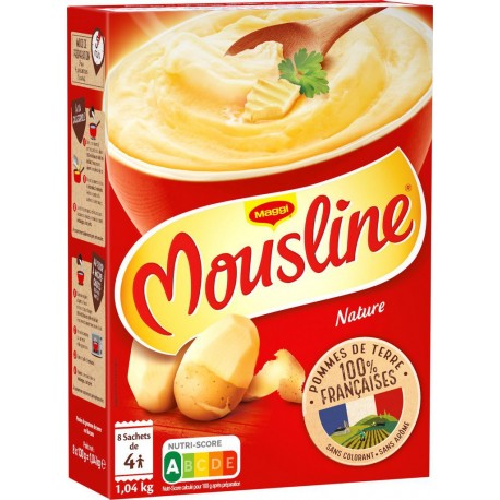 Mousline Purée Maggi Nature 8x130g 1,04Kg