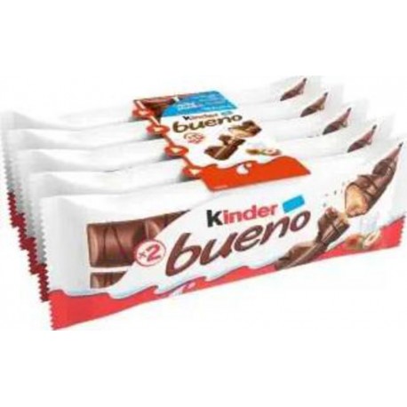 Kinder Barre Chocolatée Bueno Chocolat au Lait x5 215g