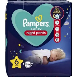 PAMPERS BABY DRY NIGHT T6X32