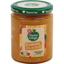 Confiture Douceur du Verger Intense 3 agrumes 330g