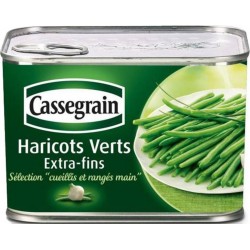 Cassegrain Haricots Verts Extra Fins Rangés à la Main 390g (lot de 5)